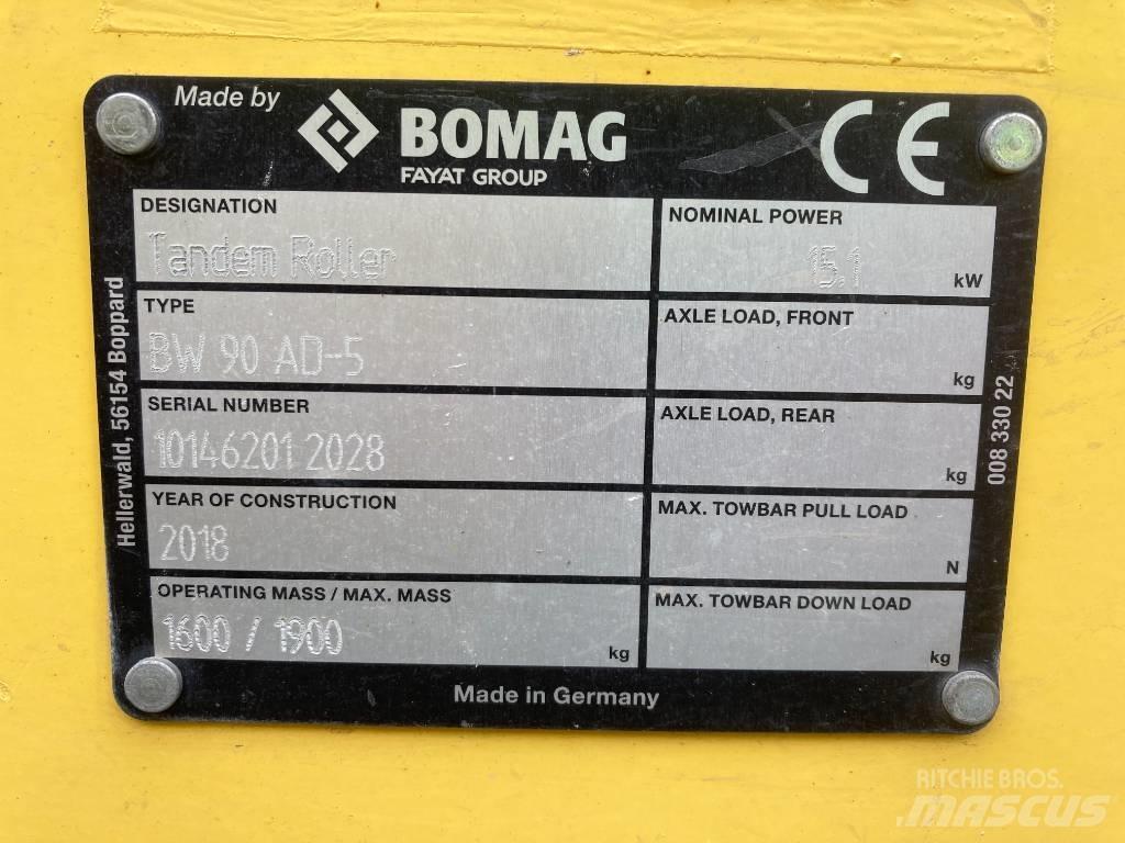 Bomag BW 90 AD-5 Tandemové valce