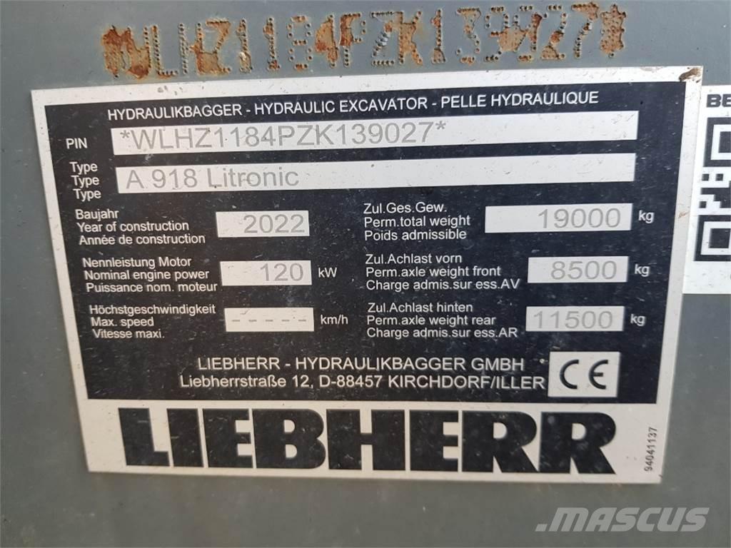 Liebherr A918 Kolesové rýpadlá
