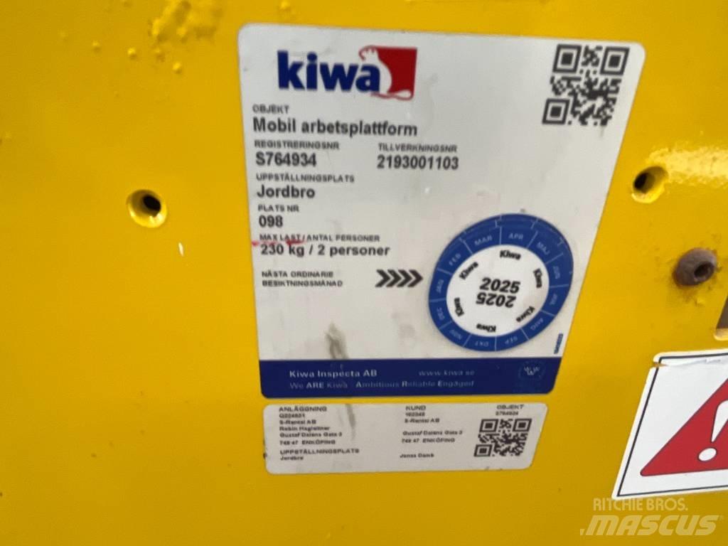 Saxlift GMG 930 ED, Nožnicové zdvíhacie plošiny