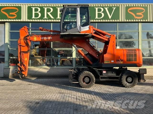 Hitachi ZX 170 W-3 Kolesové rýpadlá