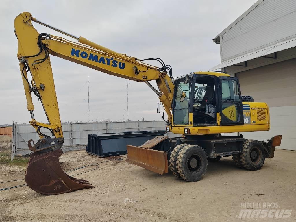 Komatsu PW 180-7EO Kolesové rýpadlá