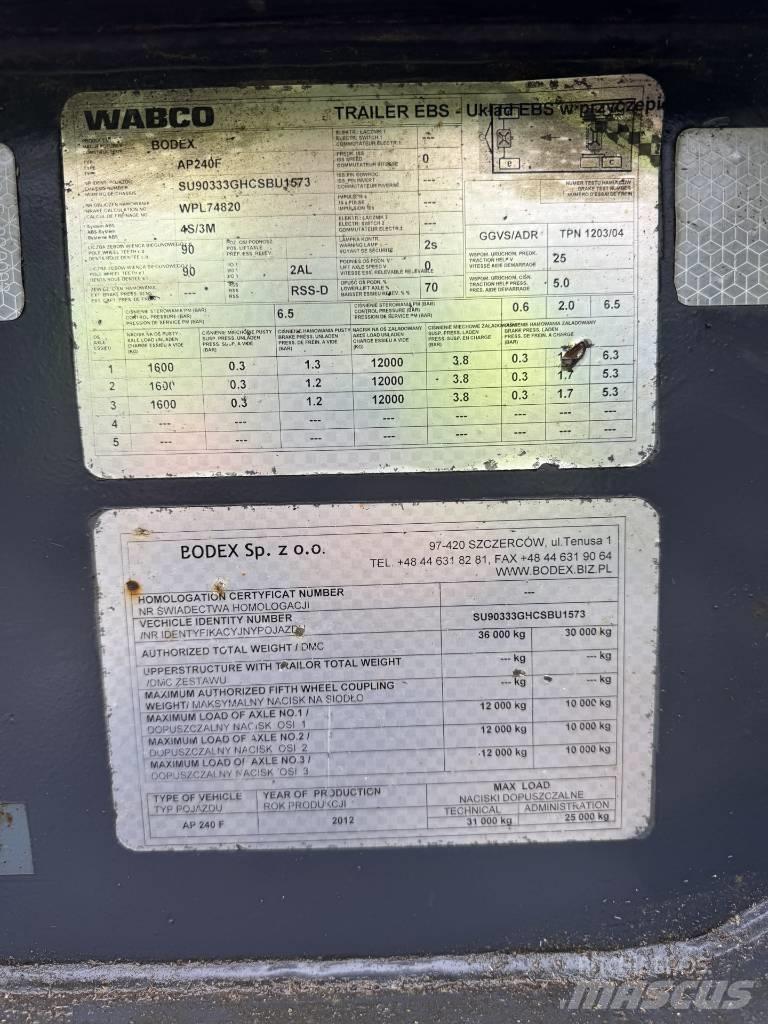 Bodex AP 240 F Prívesy na prepravu dreva