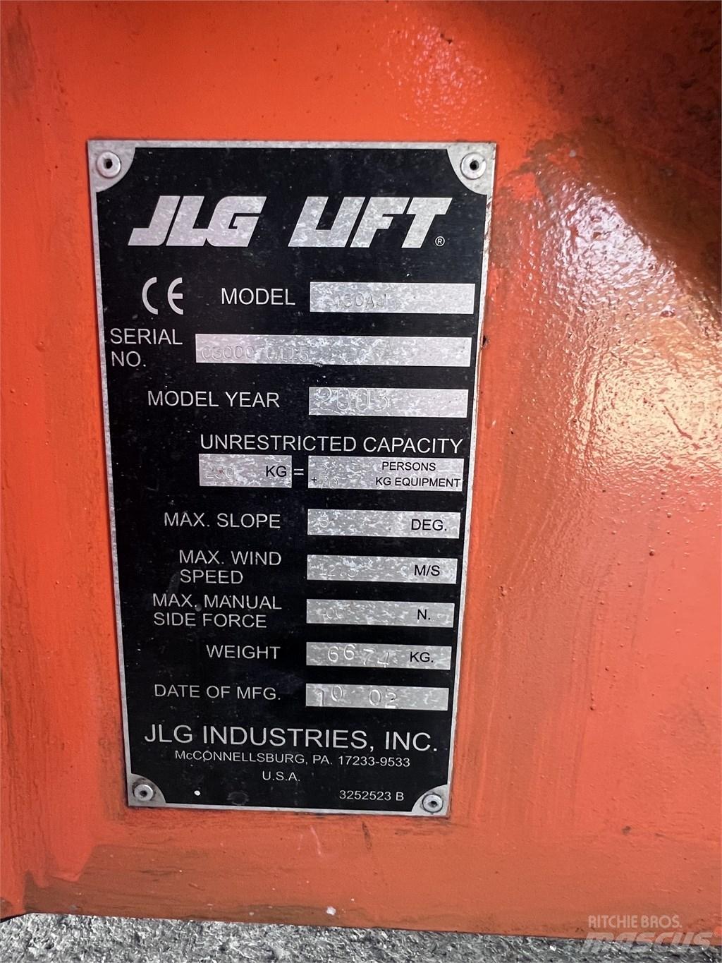 JLG E450 AJ Kĺbové plošiny