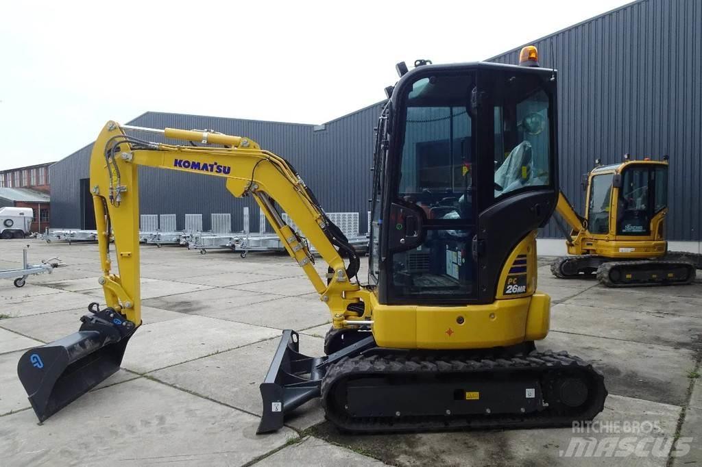Komatsu PC26MR Pásové rýpadlá