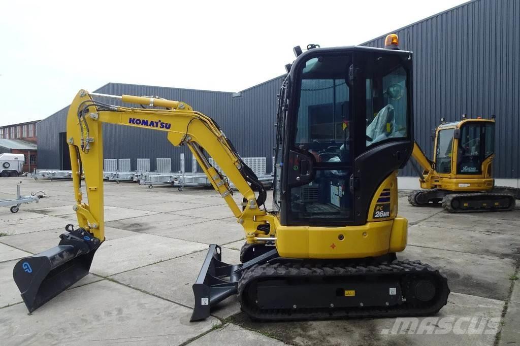 Komatsu PC26MR Pásové rýpadlá