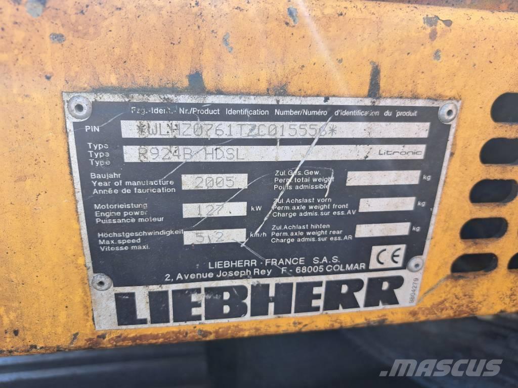 Liebherr R924B HDSL Pásové rýpadlá