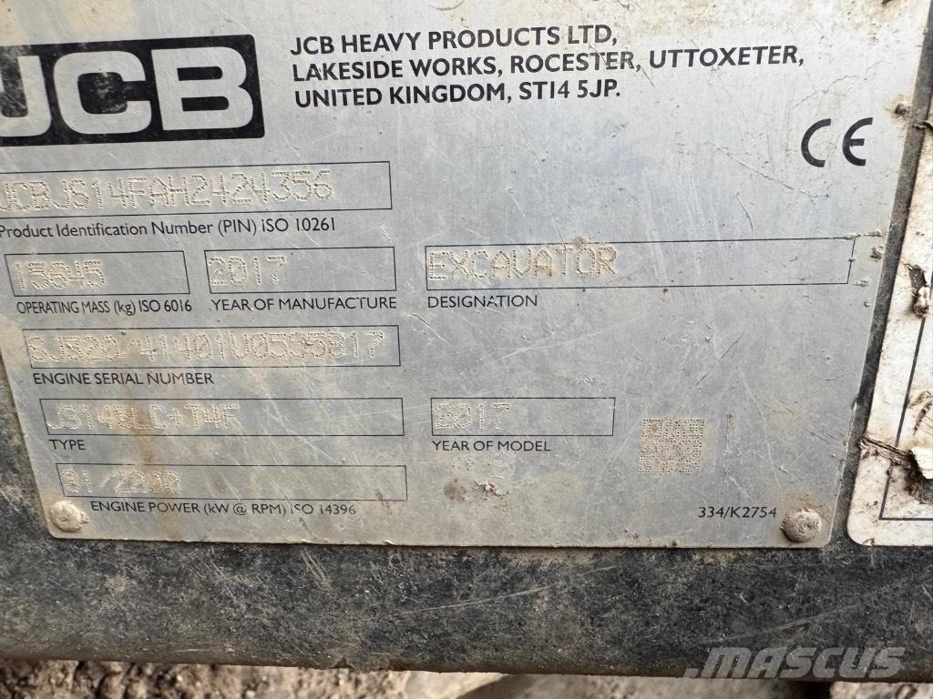 JCB JS 145 LC Pásové rýpadlá