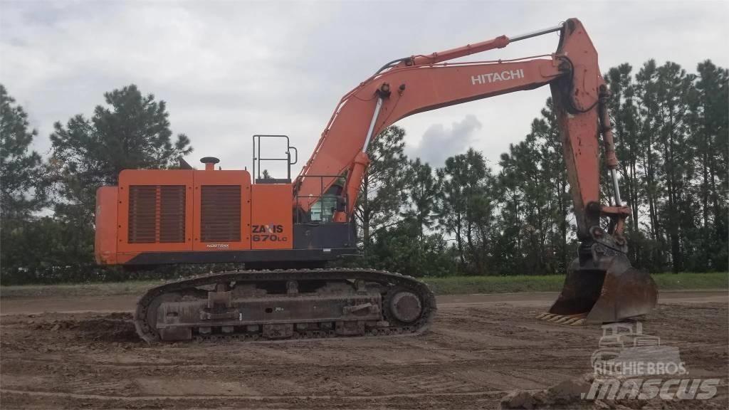 Hitachi ZX 670 Pásové rýpadlá