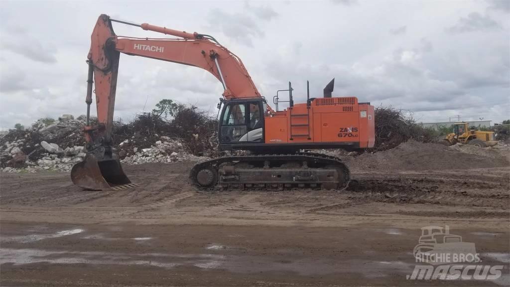 Hitachi ZX 670 Pásové rýpadlá