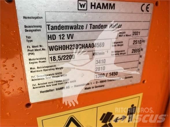 Hamm HD12VV Ťahačové valce