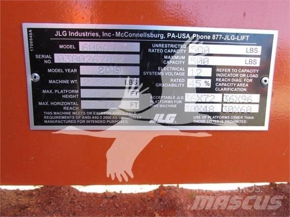 JLG 600AJ Kĺbové plošiny
