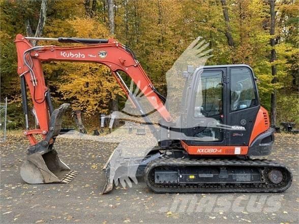 Kubota KX080-4 Pásové rýpadlá