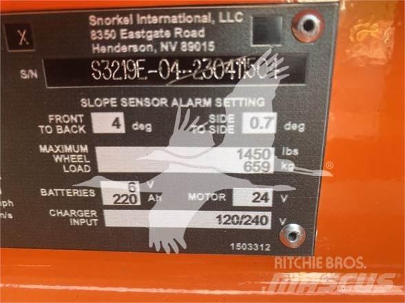 Snorkel S3219E Nožnicové zdvíhacie plošiny