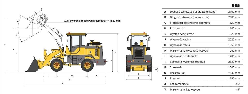 Günstig 905 Teleskopické nakladače pre poľnohospodárstvo
