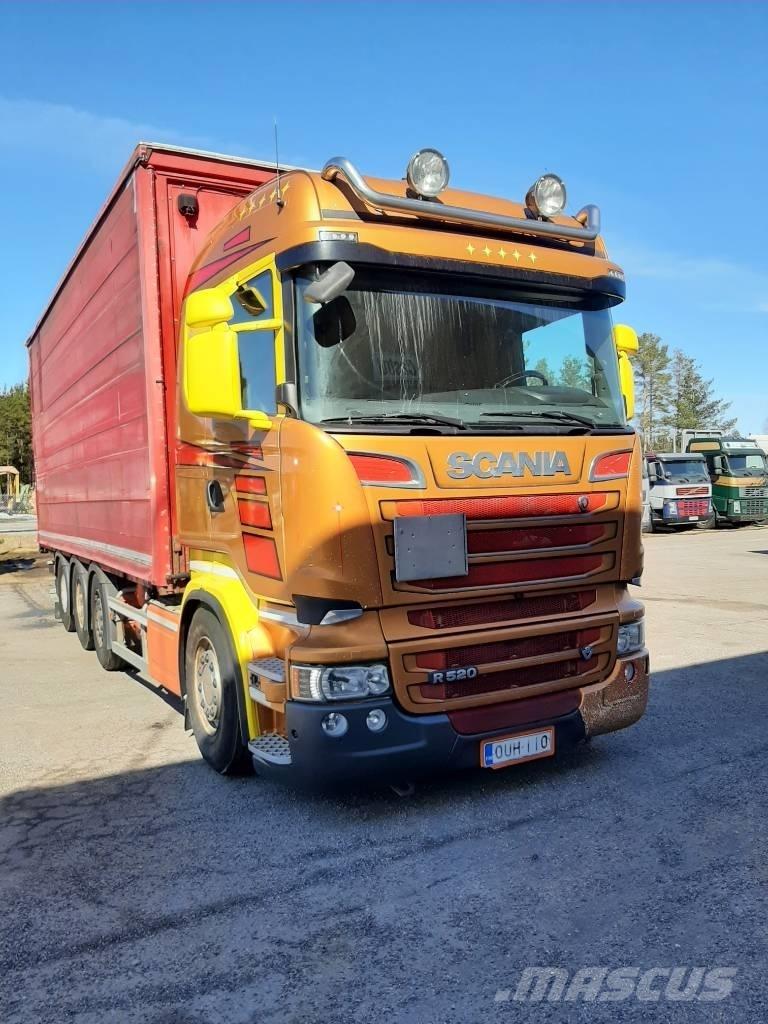 Scania R 520 Nákladné vozidlá s bočnou zhrnovacou plachtou