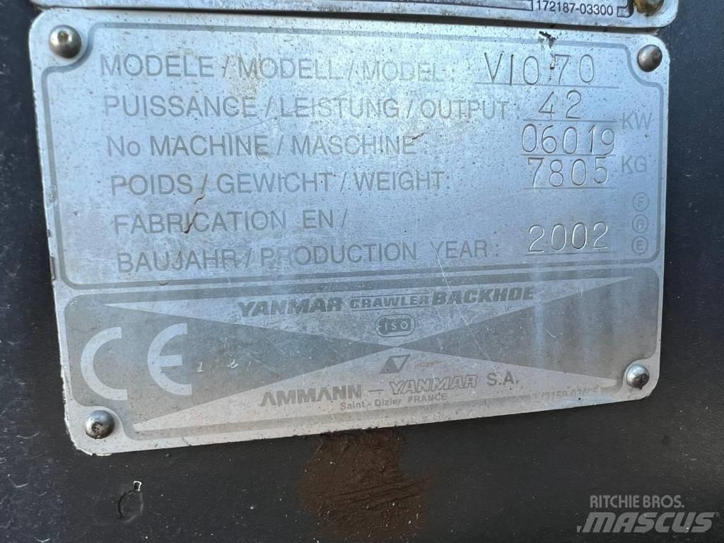 Yanmar Vio 70 Pásové rýpadlá