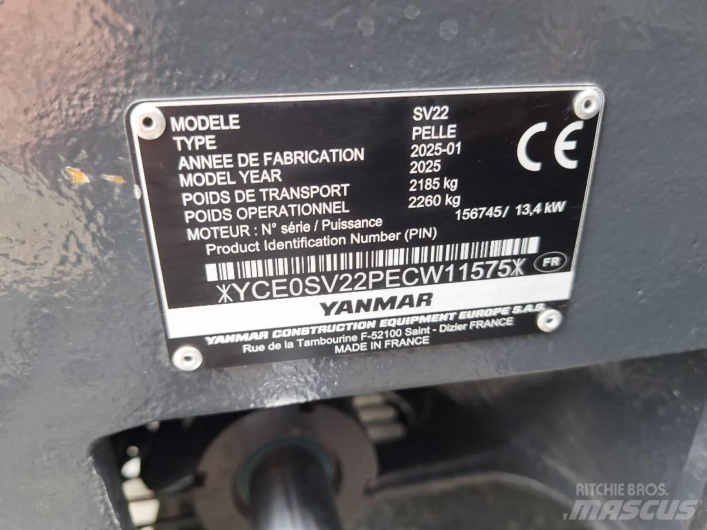 Yanmar SV 22 Mini rýpadlá < 7t