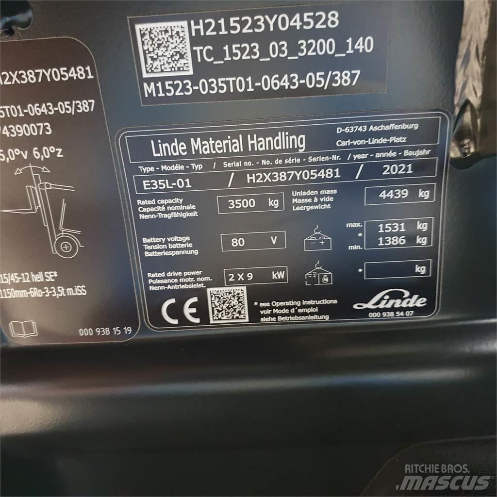 Linde E35L Akumulátorové vozíky