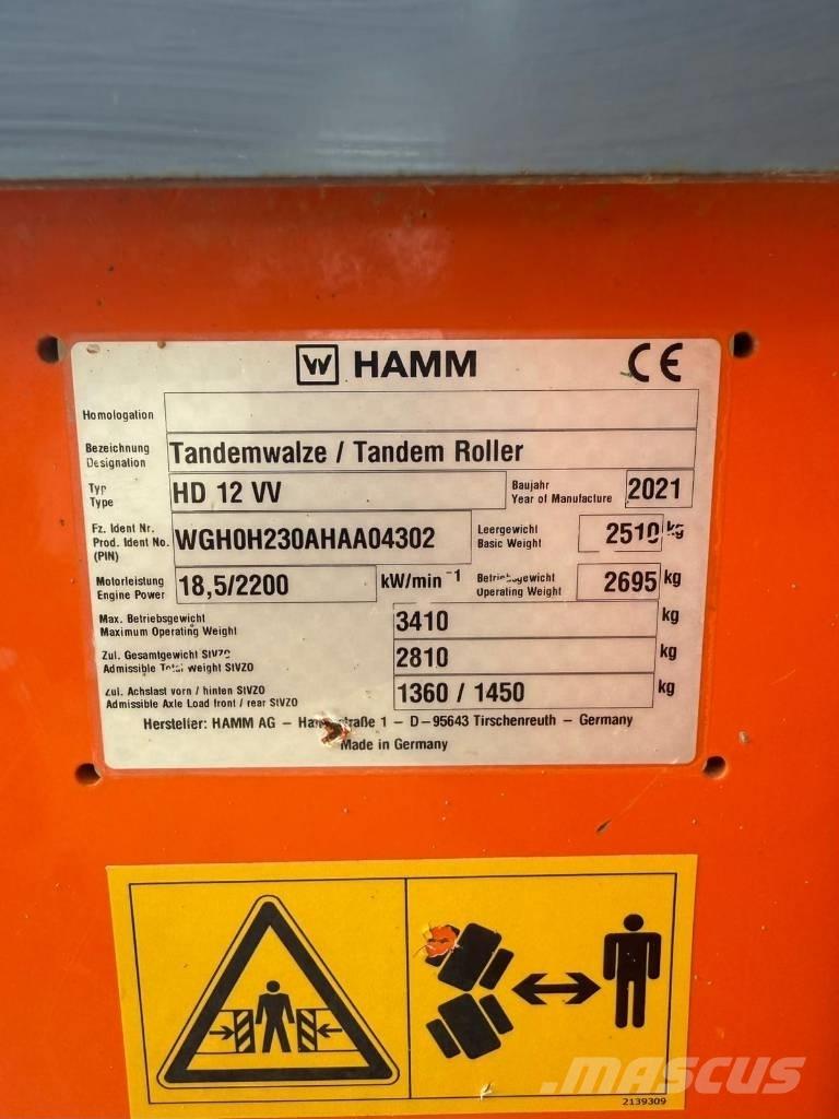 Hamm HD 12 Tandemové valce
