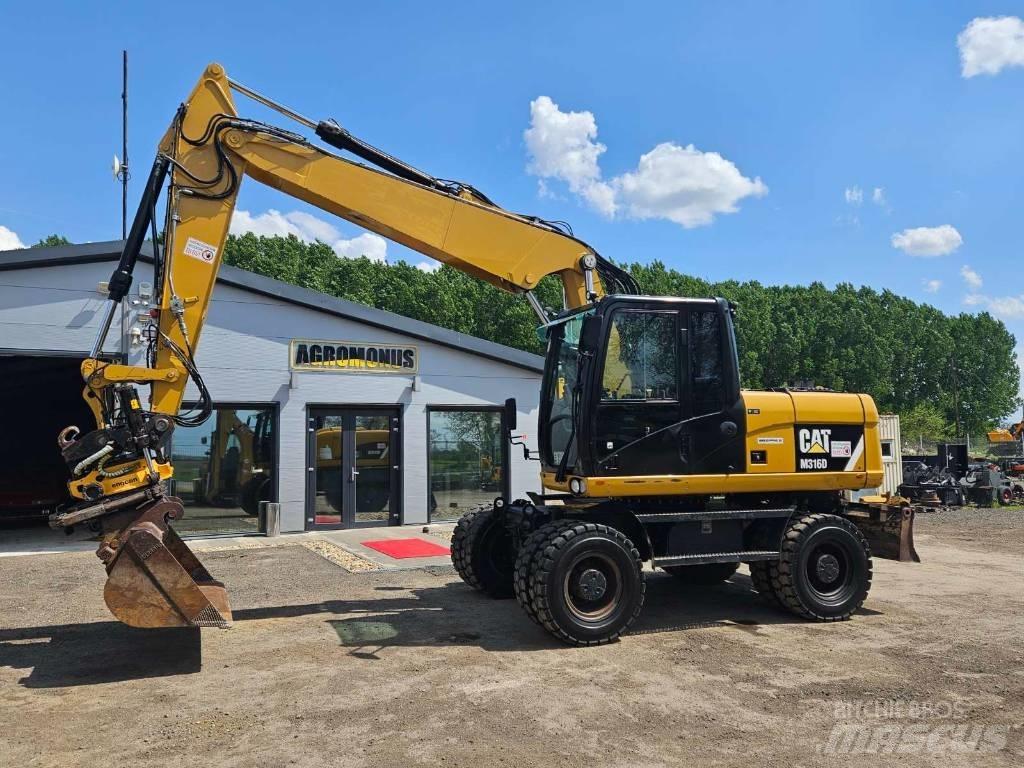 CAT M 316 D Kolesové rýpadlá