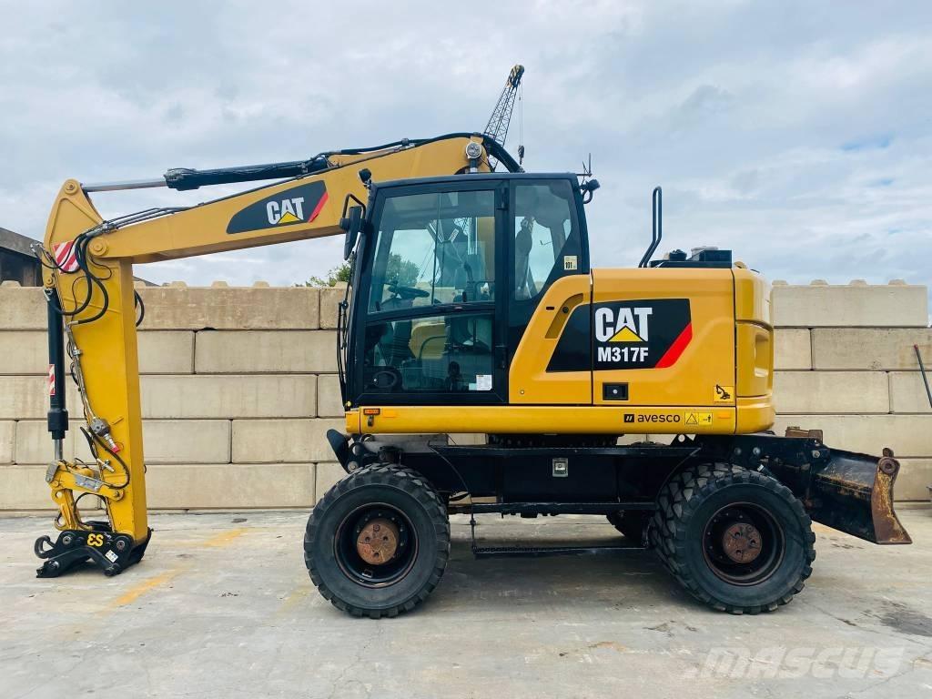CAT m317f Kolesové rýpadlá