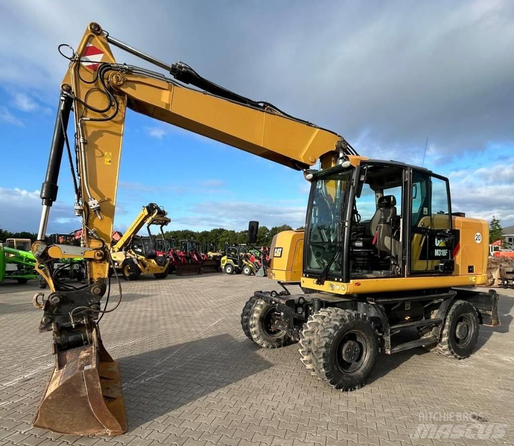 CAT M 318 F Kolesové rýpadlá