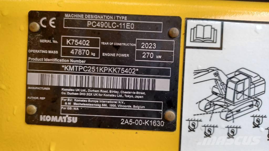 Komatsu PC 490 LC-11 Pásové rýpadlá