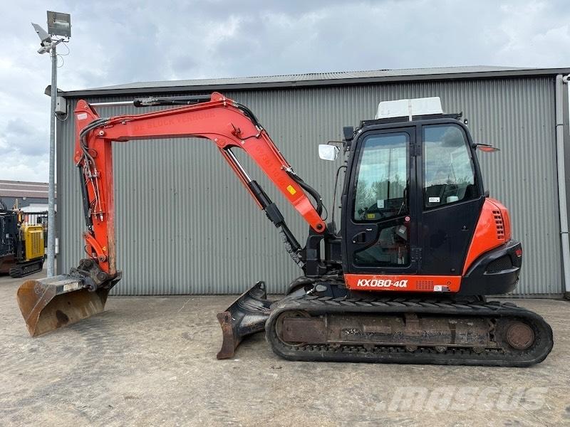 Kubota KX 080-4 Midi rýpadlá 7 t - 12 t