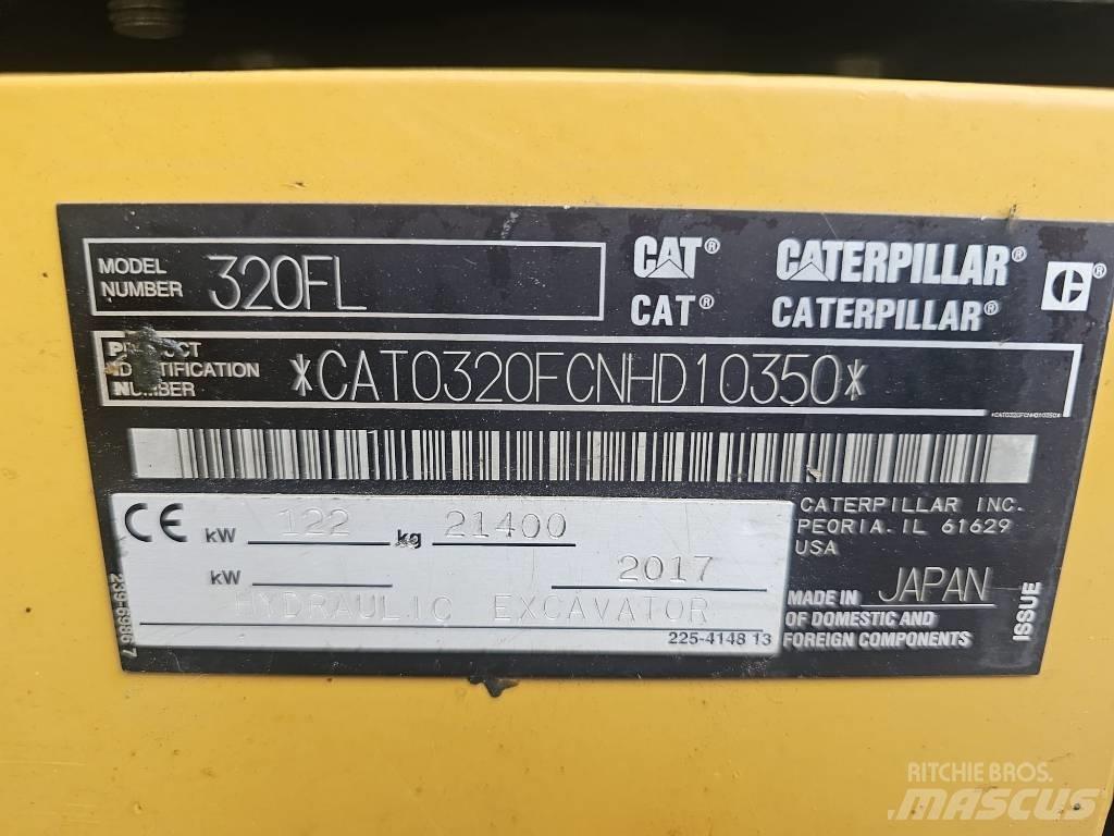 CAT 320FL Pásové rýpadlá