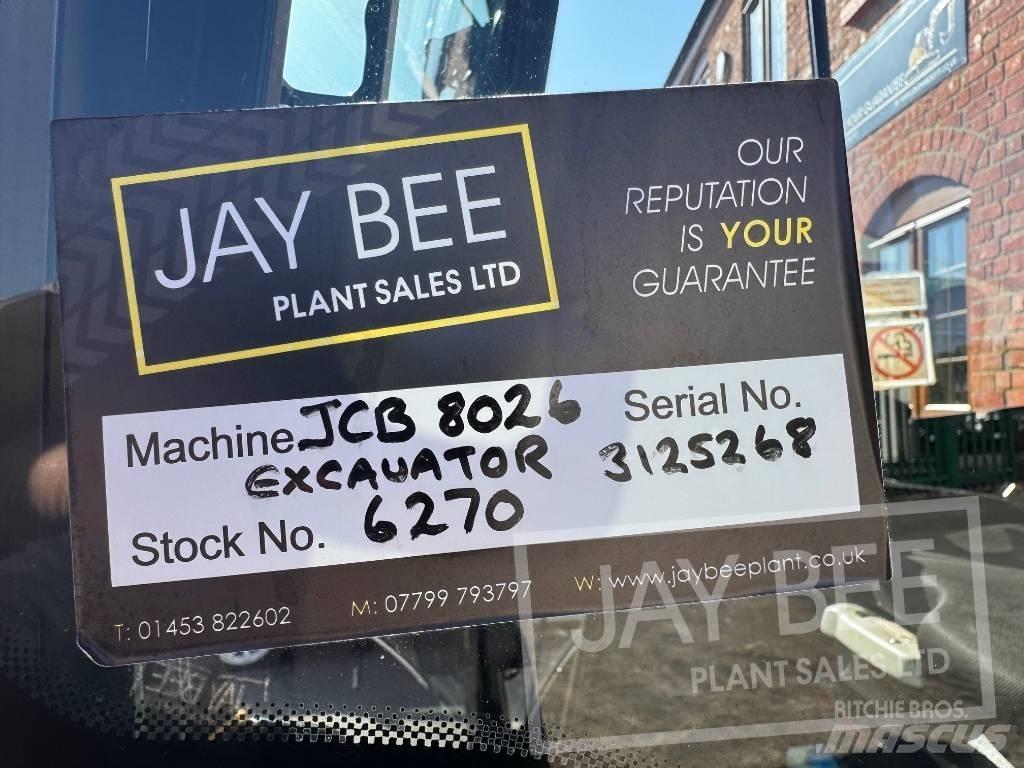 JCB 8026 CTS Mini rýpadlá < 7t