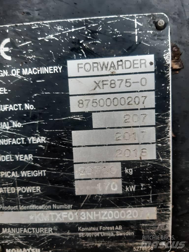 Komatsu 875 Lesné traktory