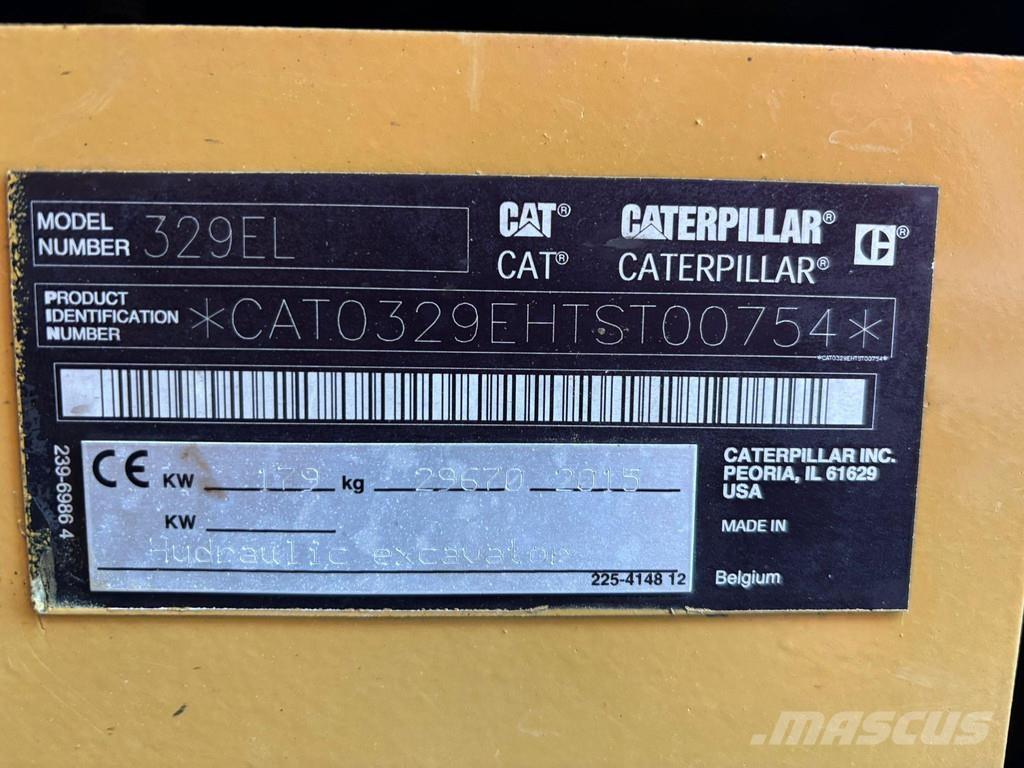 CAT 329 EL AC Pásové rýpadlá