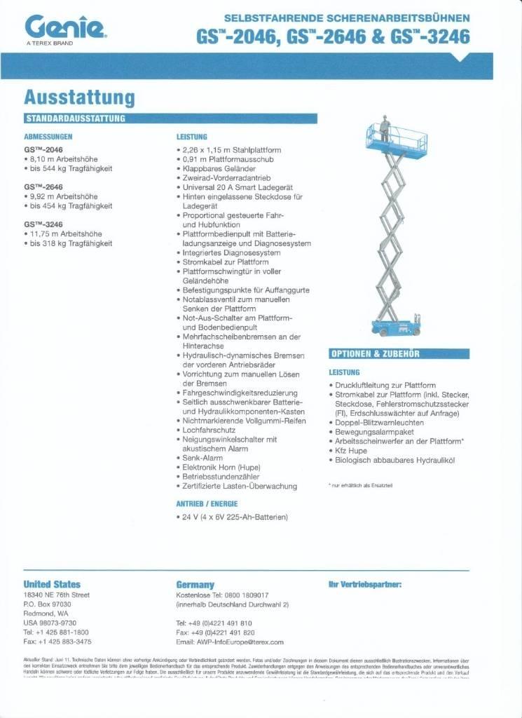 Genie GS 2646 Nožnicové zdvíhacie plošiny