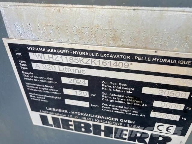 Liebherr A920 Kolesové rýpadlá