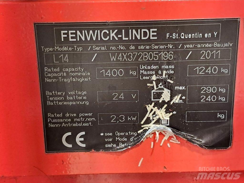 Linde L14 Ručne vedené vysokozdvižné vozíky