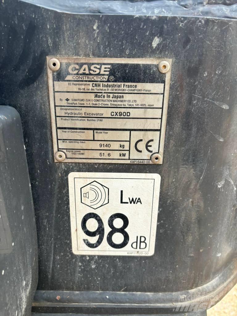 CASE CX 90 D Midi rýpadlá 7 t - 12 t