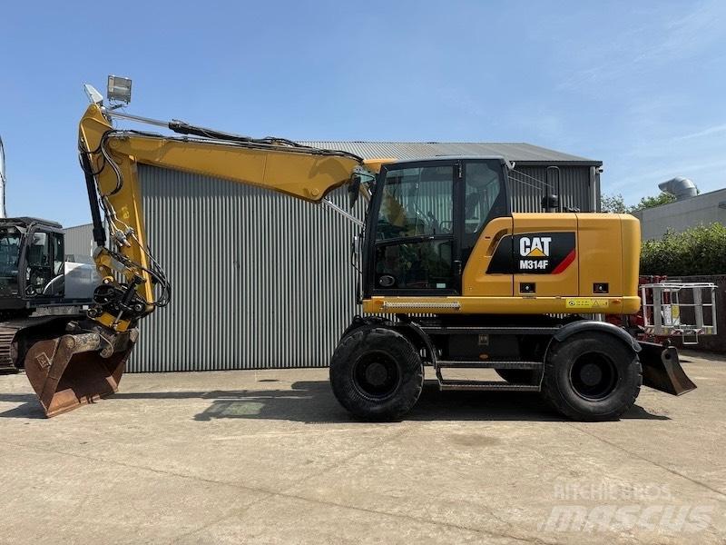CAT M314F Kolesové rýpadlá