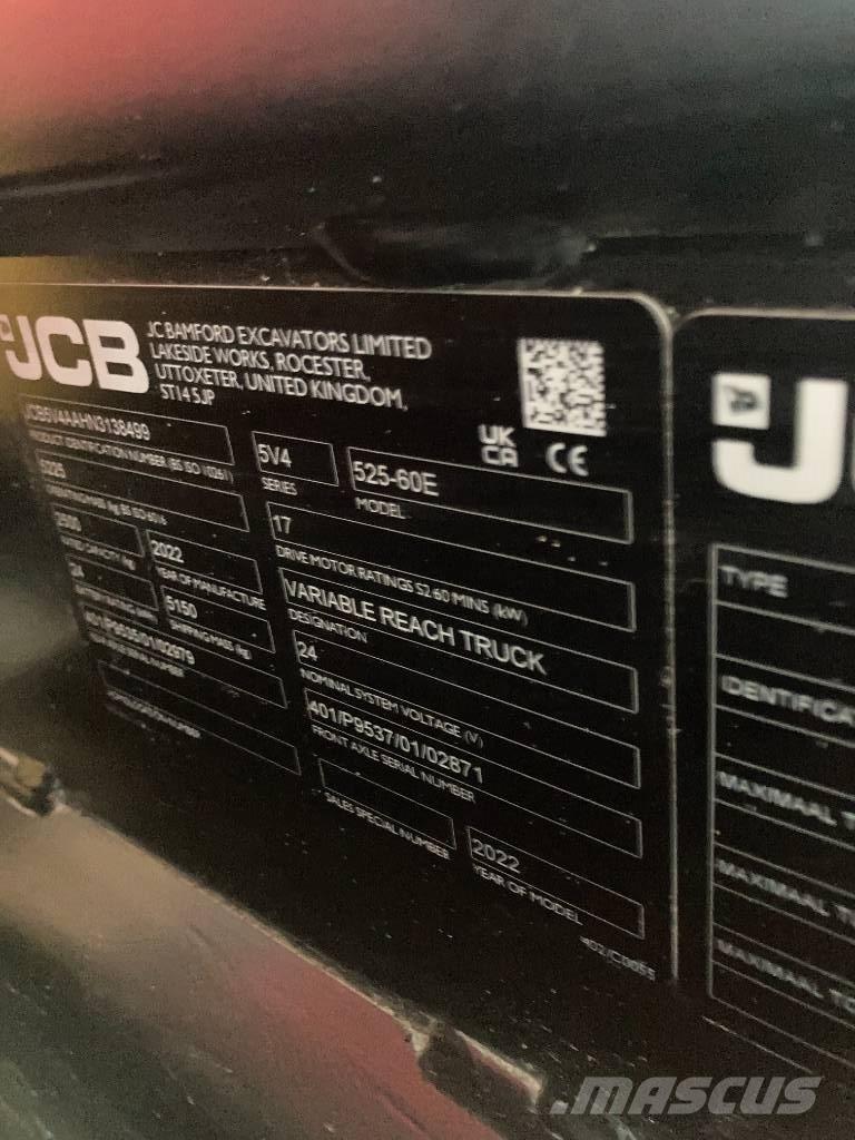 JCB 525-60 E Teleskopické manipulátory