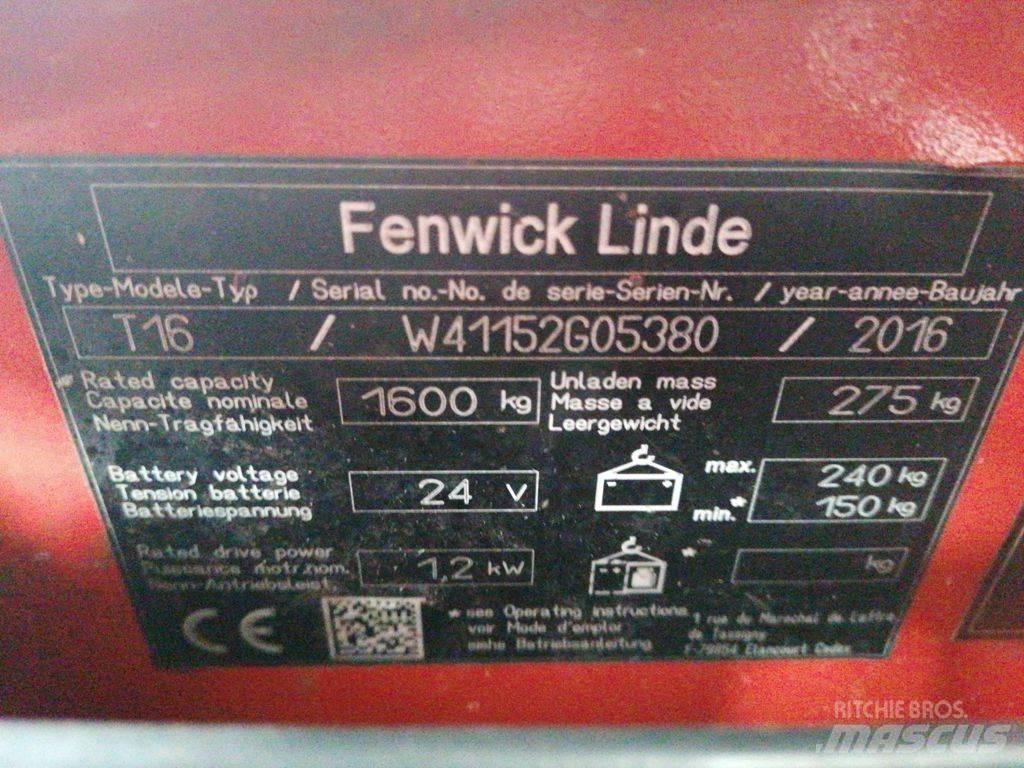 Linde T16 Nízkozdvižný vozík