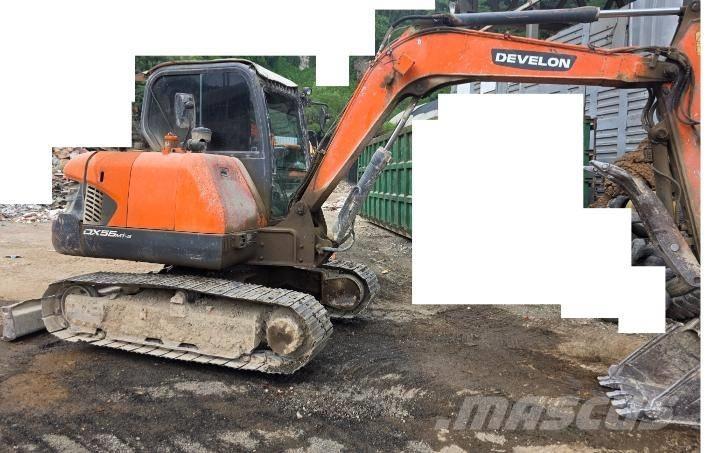 Doosan DX55 Mini rýpadlá < 7t