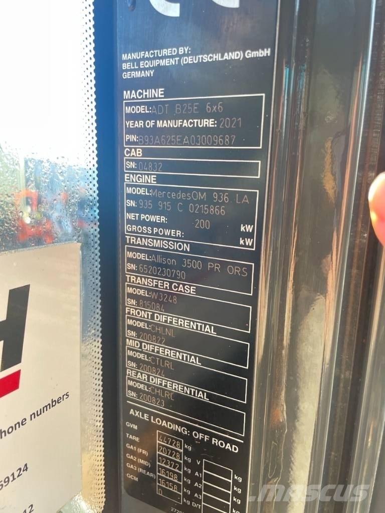 Bell B 25 E EPA Kĺbové nákladné autá