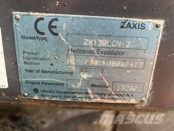 Hitachi ZX130 - 3 Pásové rýpadlá