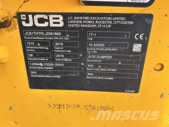 JCB DUMPER 1T-1 Stavebné sklápače