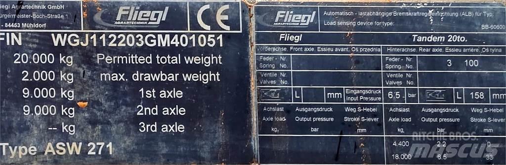 Fliegl Gigant ASW 271 Vyklápacie prívesy