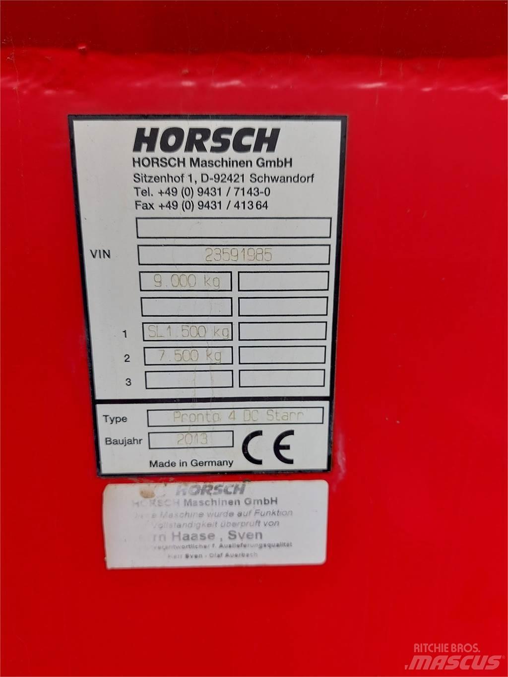 Horsch Pronto 4DC Ďalšie stroje na spracovanie pôdy a príslušenstvo