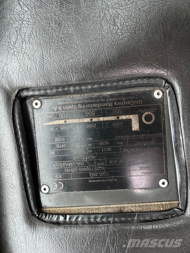 UniCarriers L25Q Akumulátorové vozíky