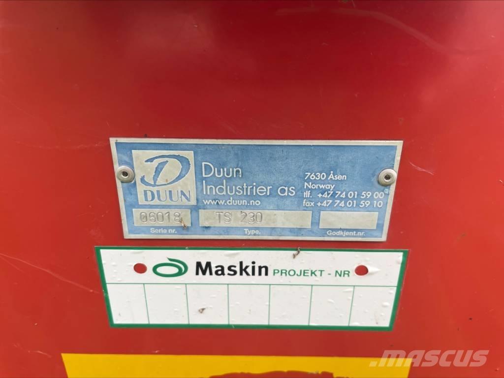 Duun TS 230 Snežné pluhy, predné snežné radlice