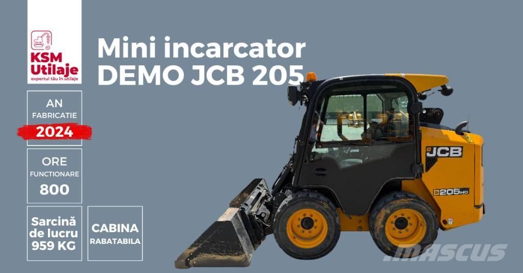JCB 205 Šmykom riadené nakladače