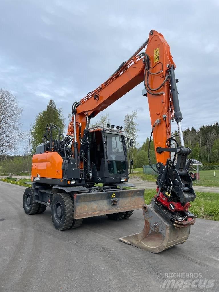 Doosan DX 165 W Kolesové rýpadlá