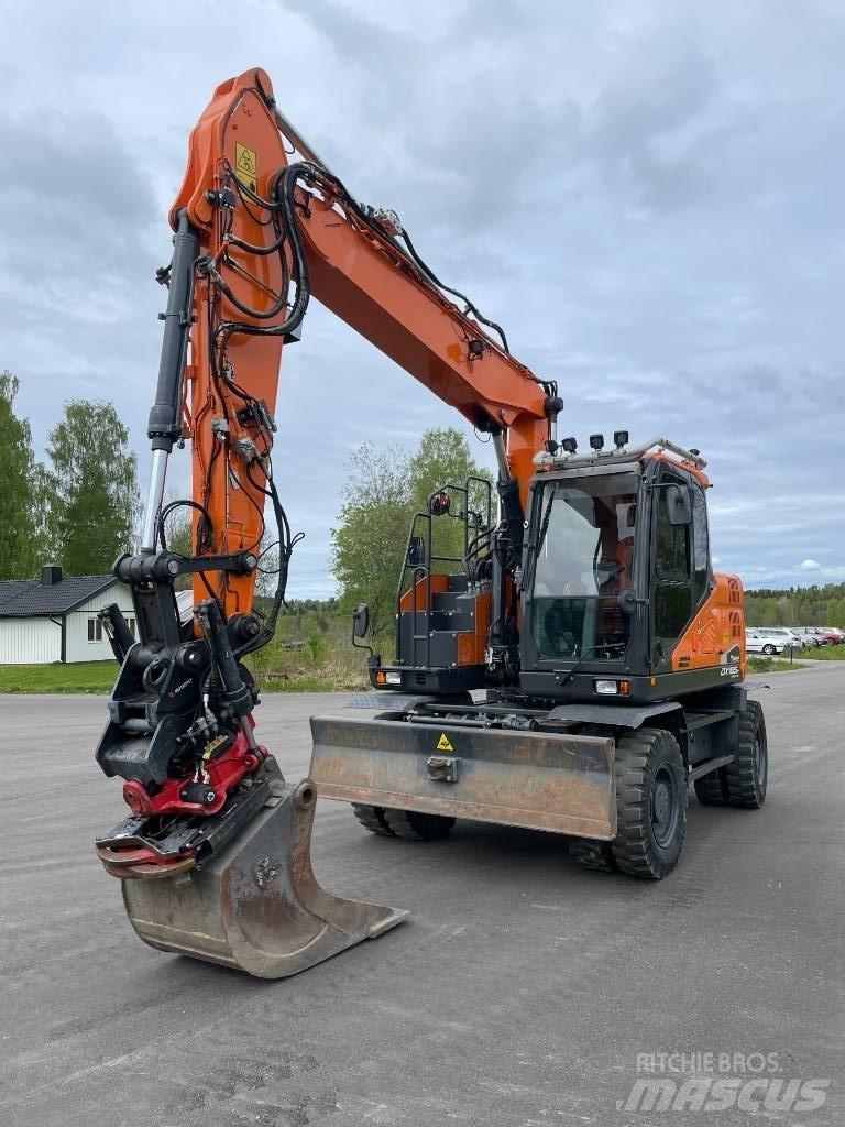 Doosan DX 165 W Kolesové rýpadlá